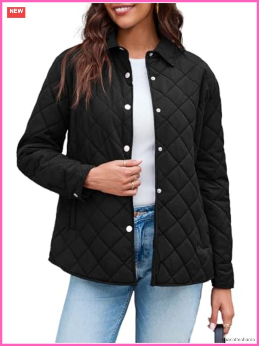 Women's Lightweight Quilted Puffer Jacket Stand Collar Warm Coat